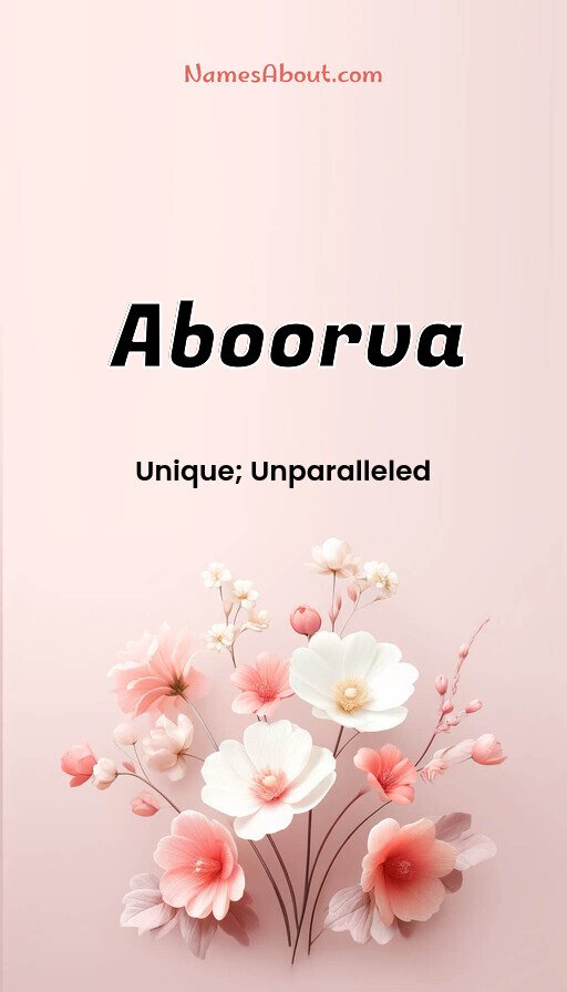 Meaning of Aboorva
