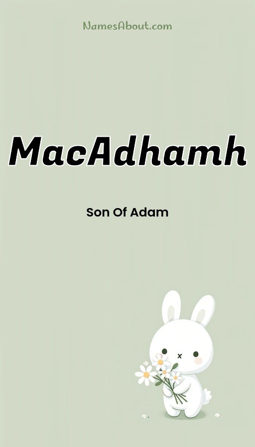Meaning of Macadhamh