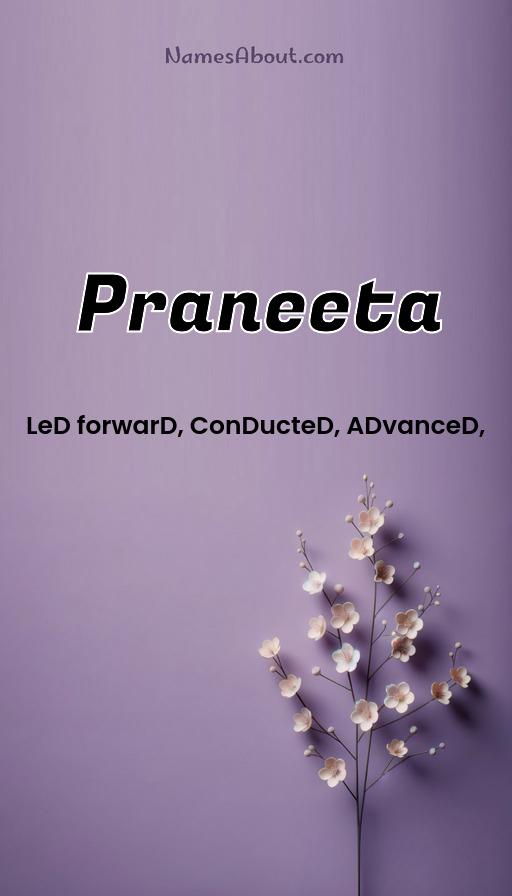 Meaning of Praneeta