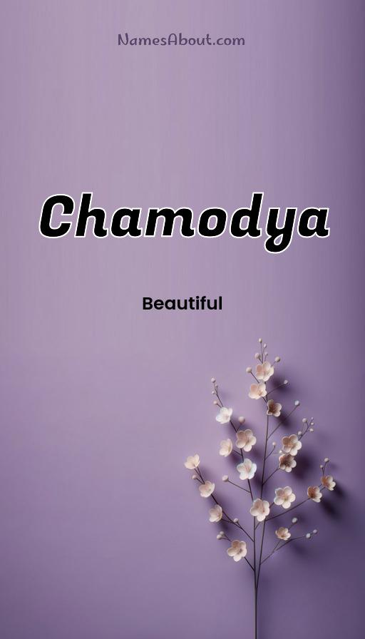 Chamodya name and meaning