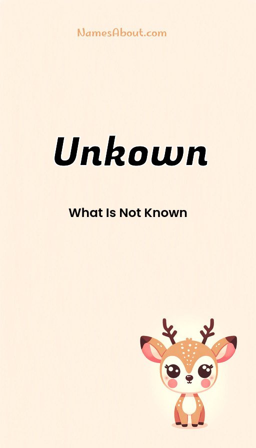 Meaning of Unkown