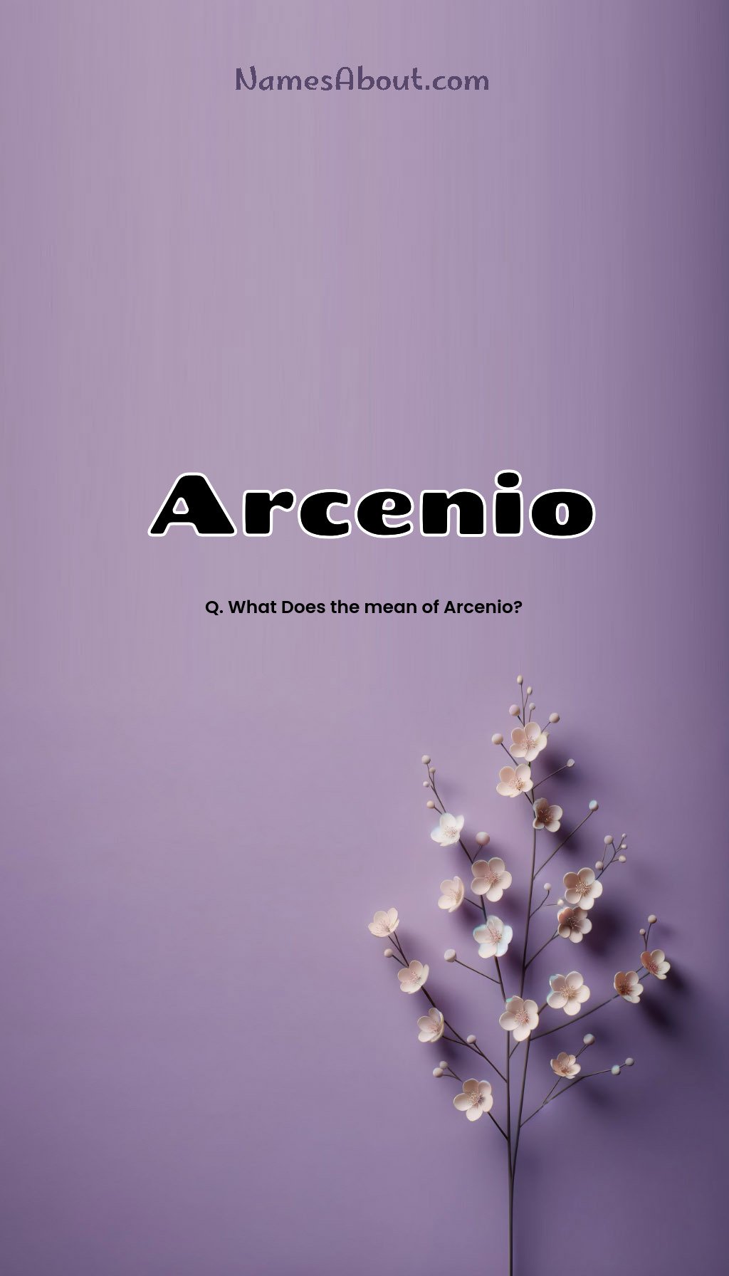 Arcenio name and meaning