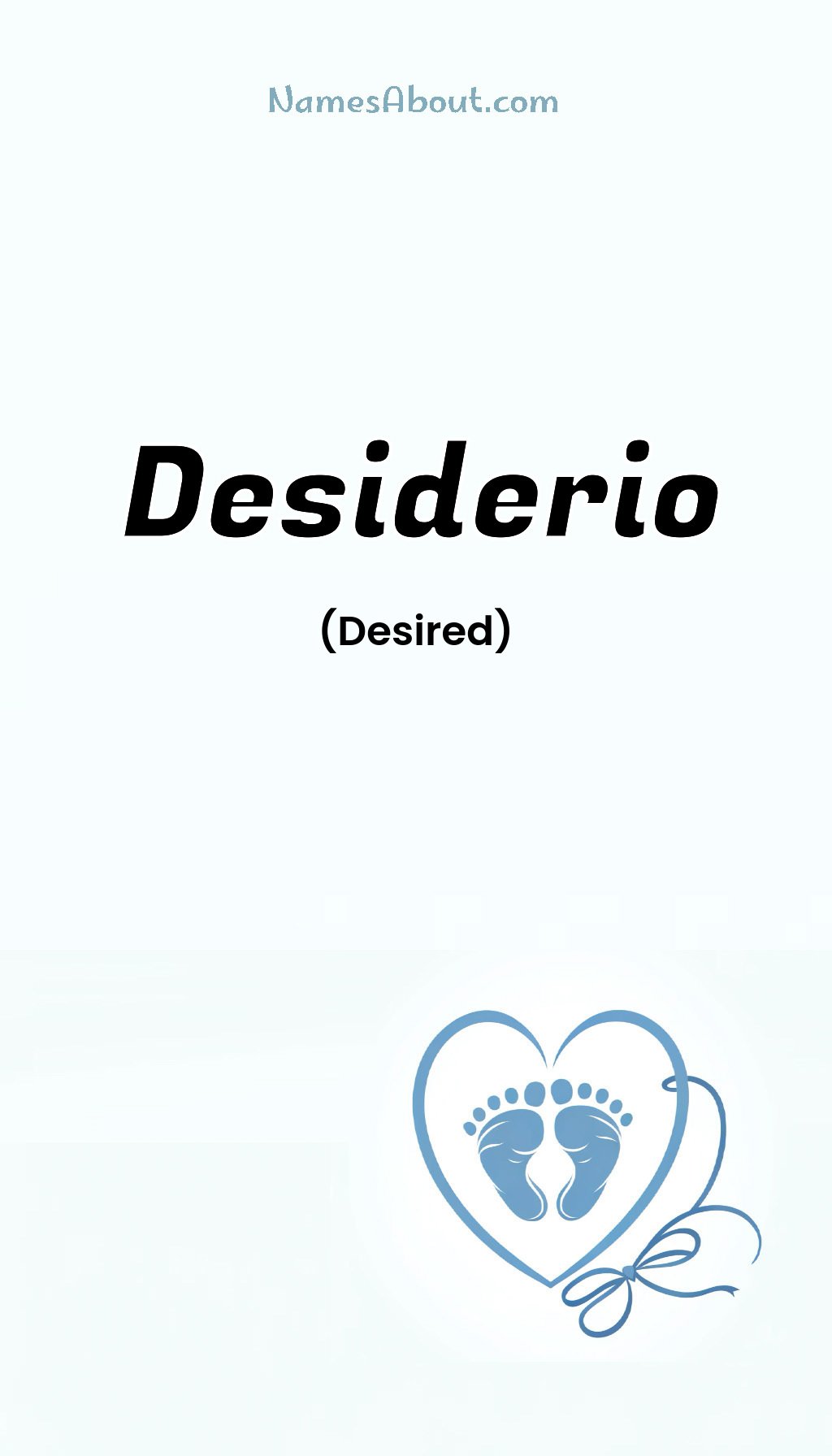 Desiderio name and meaning