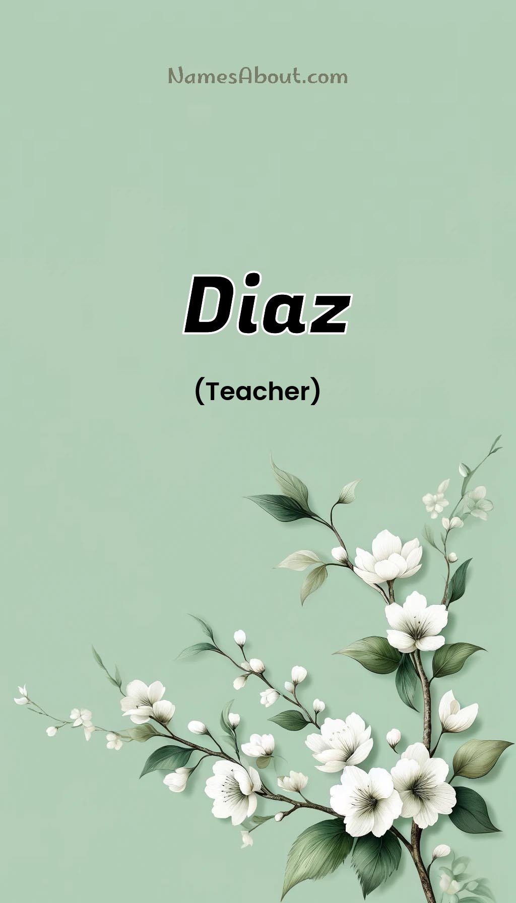 Diaz name and meaning