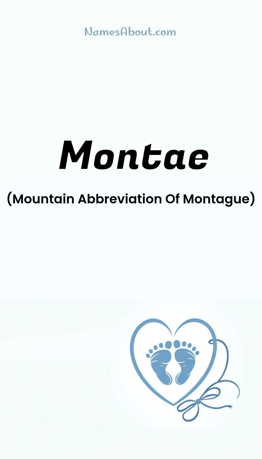 Montae name and meaning