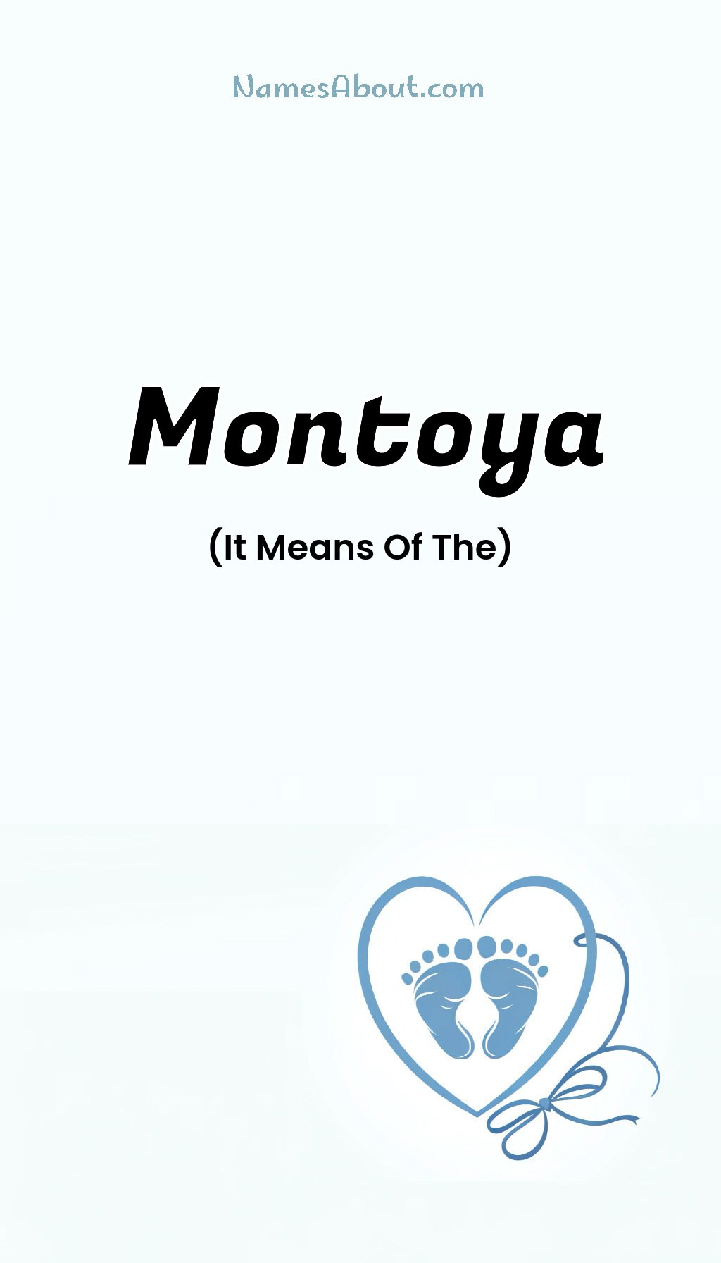 Montoya name and meaning