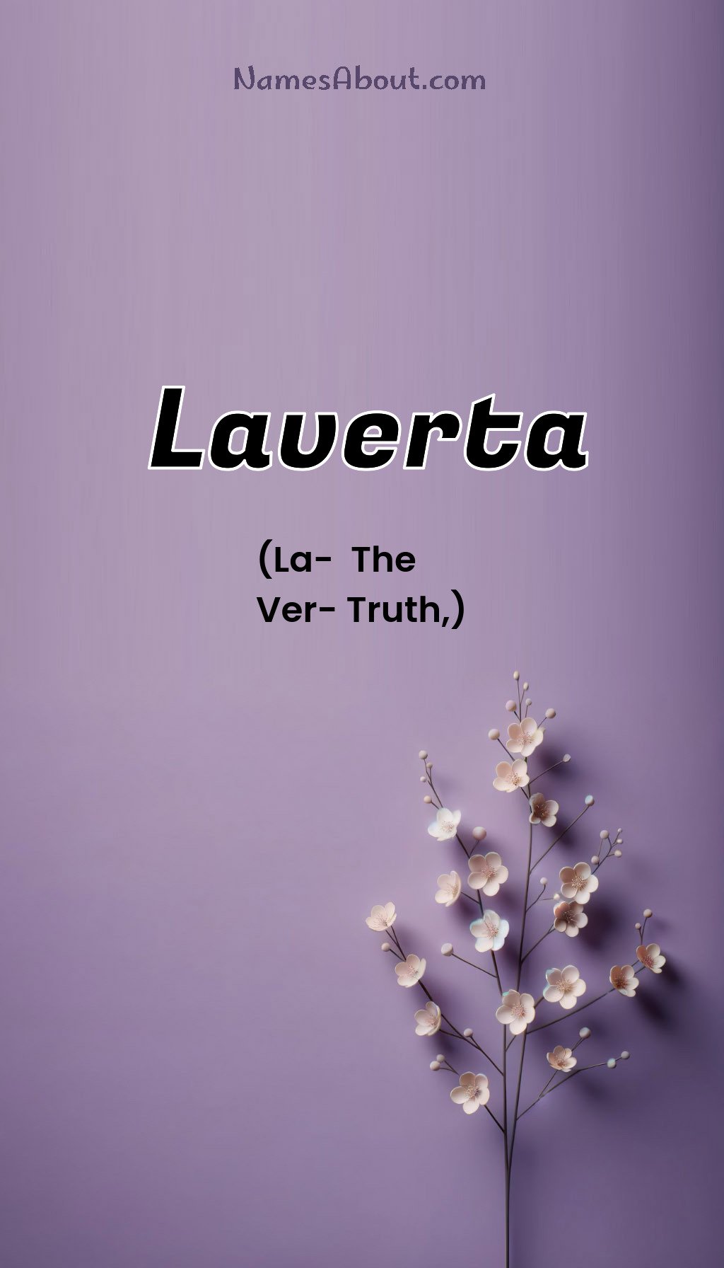 Laverta name and meaning