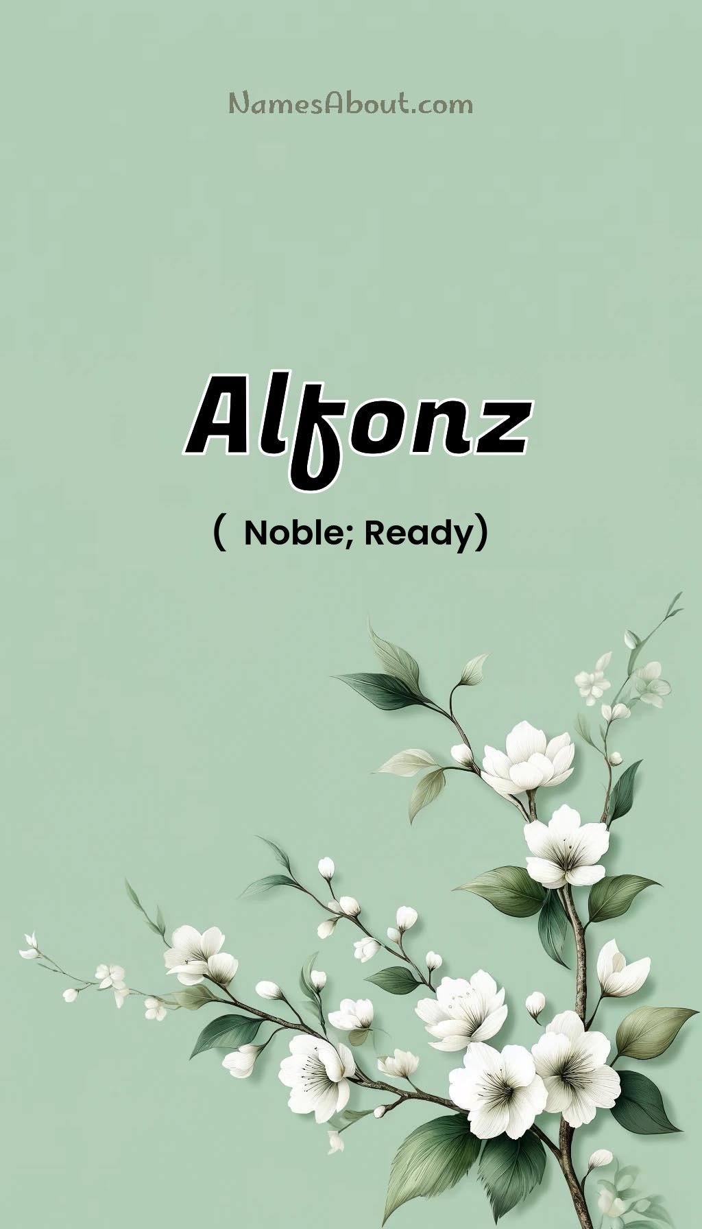 Alfonz name and meaning