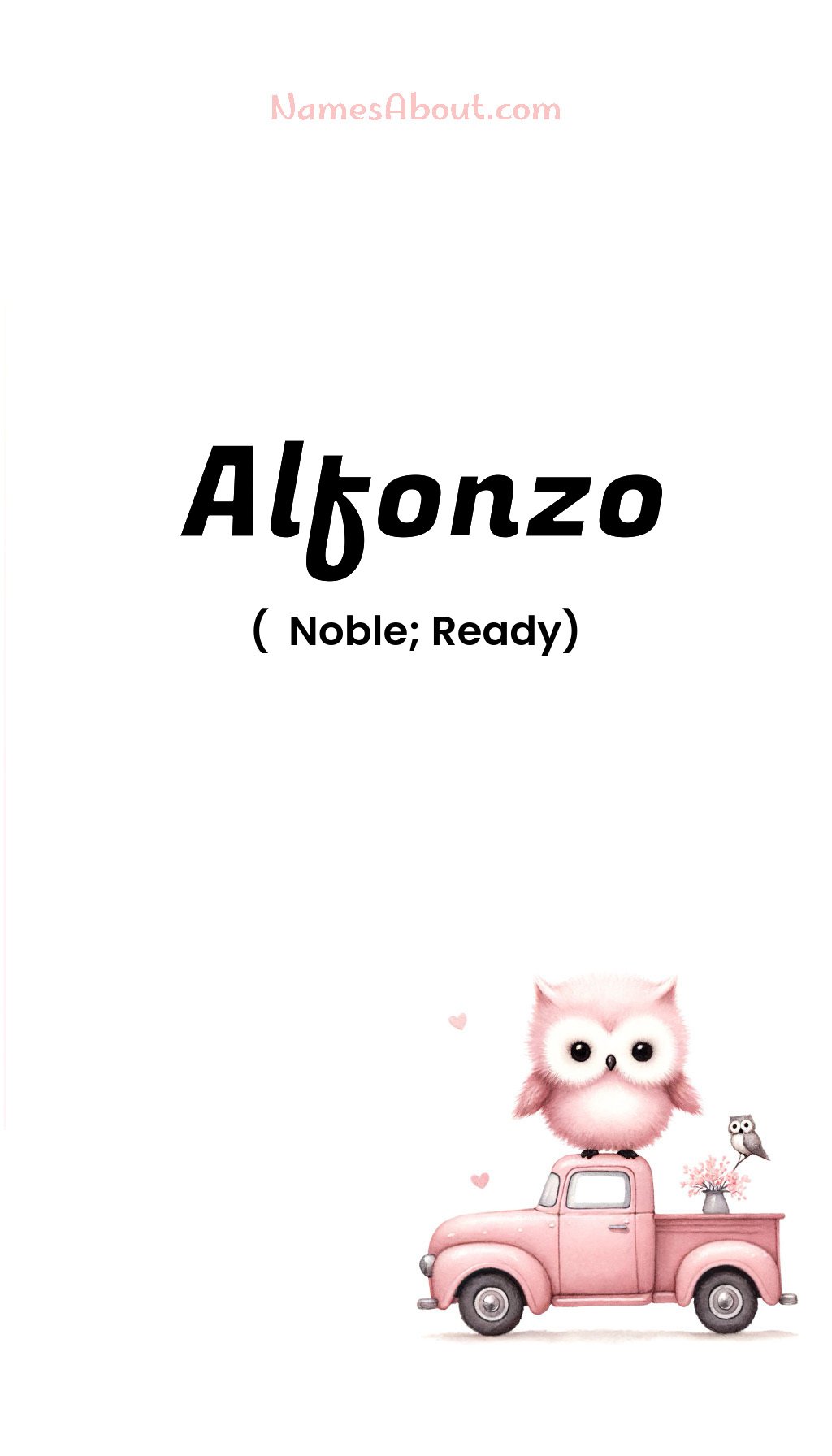 Alfonzo name and meaning