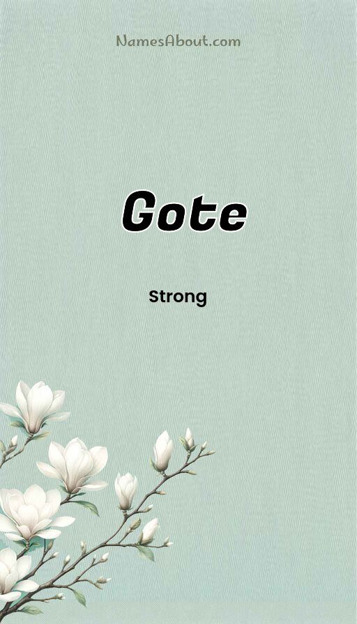 Meaning of Gote