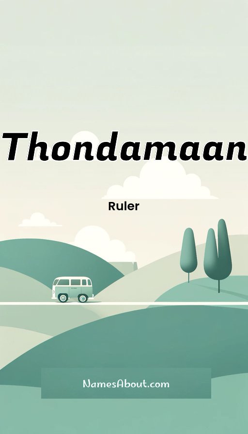 Meaning of Thondamaan