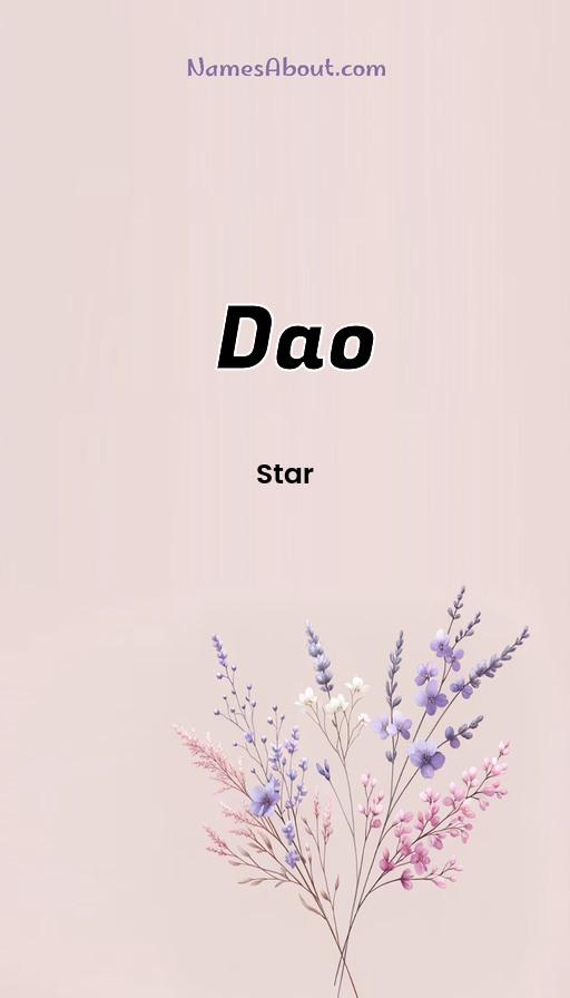 Dao name and meaning