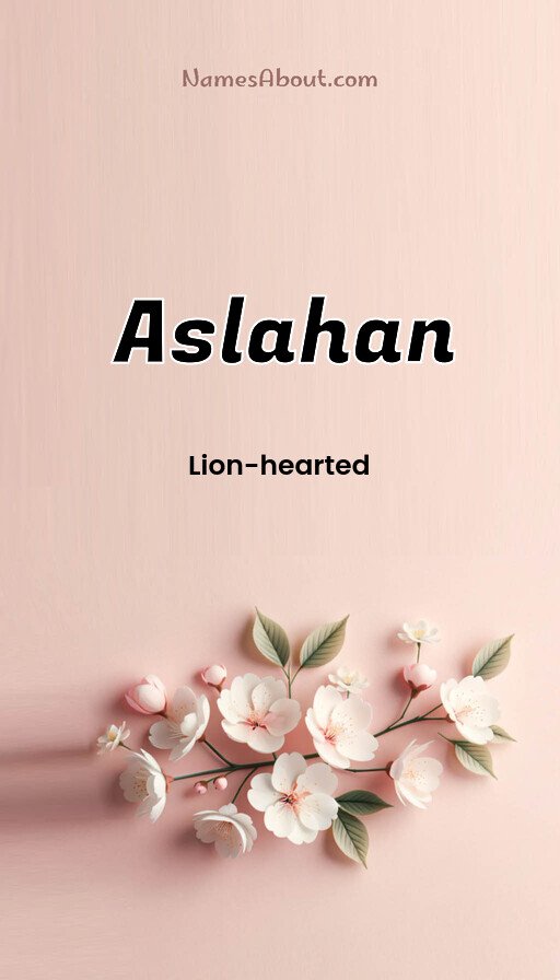 Meaning of Aslahan