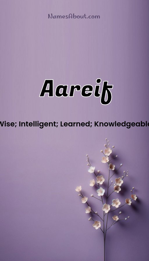 Meaning of Aareif