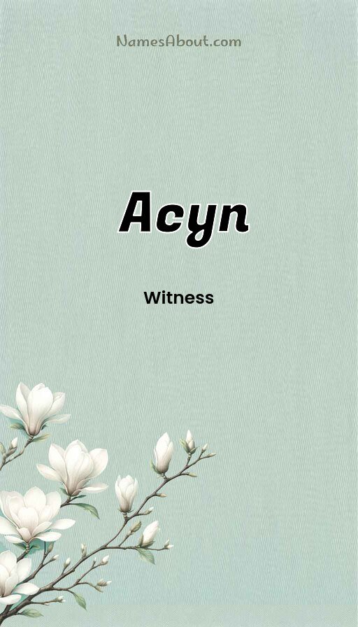 Meaning of Acyn