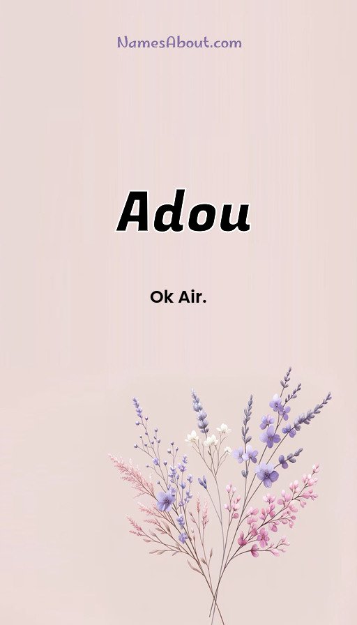 Meaning of Adou