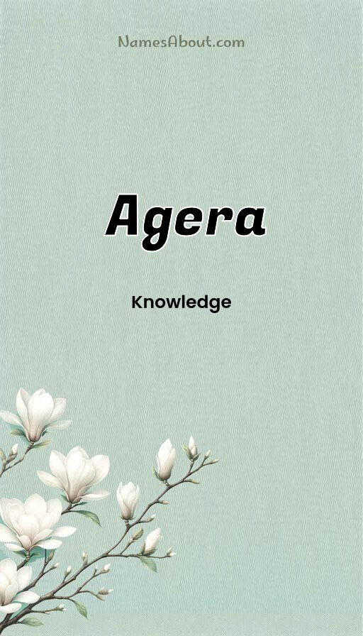 Meaning of Agera