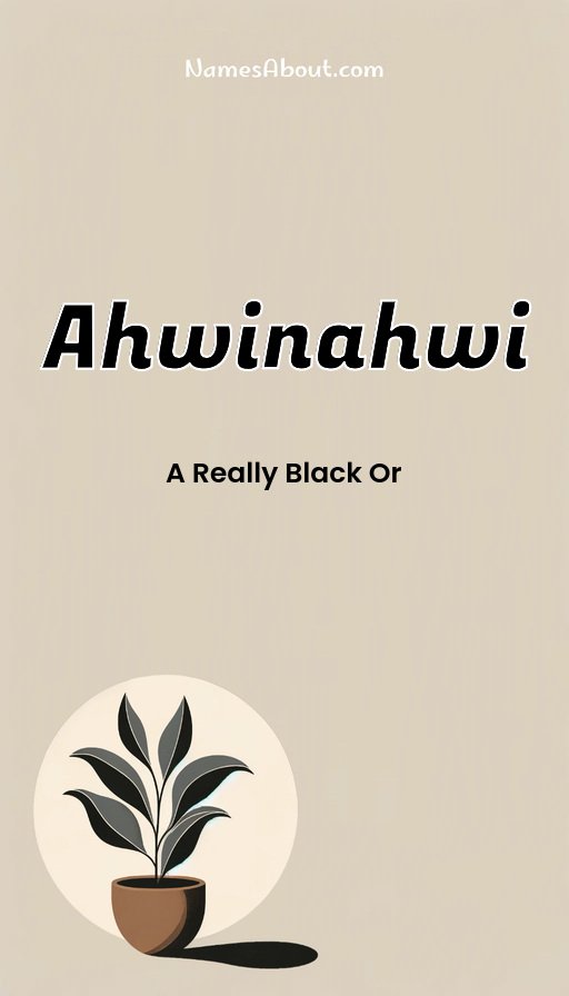 Meaning of Ahwinahwi