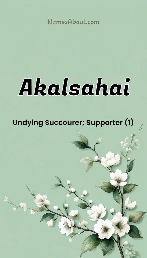 Meaning of Akalsahai