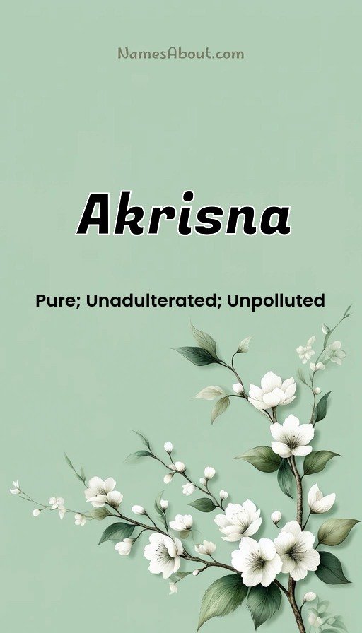 Meaning of Akrisna