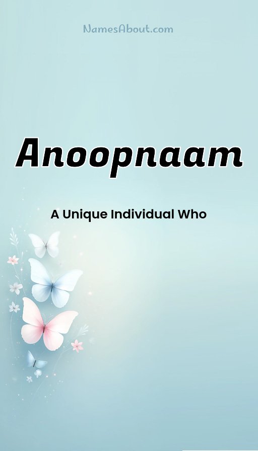 Meaning of Anoopnaam