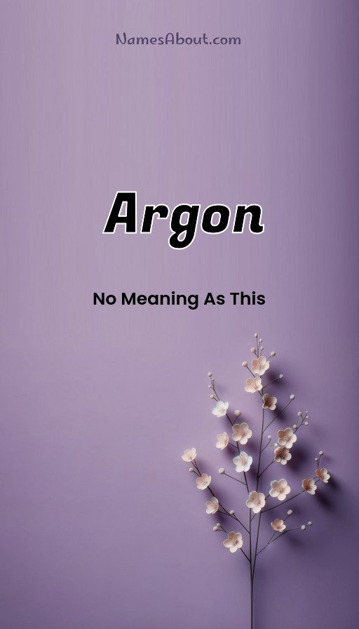 Meaning of Argon