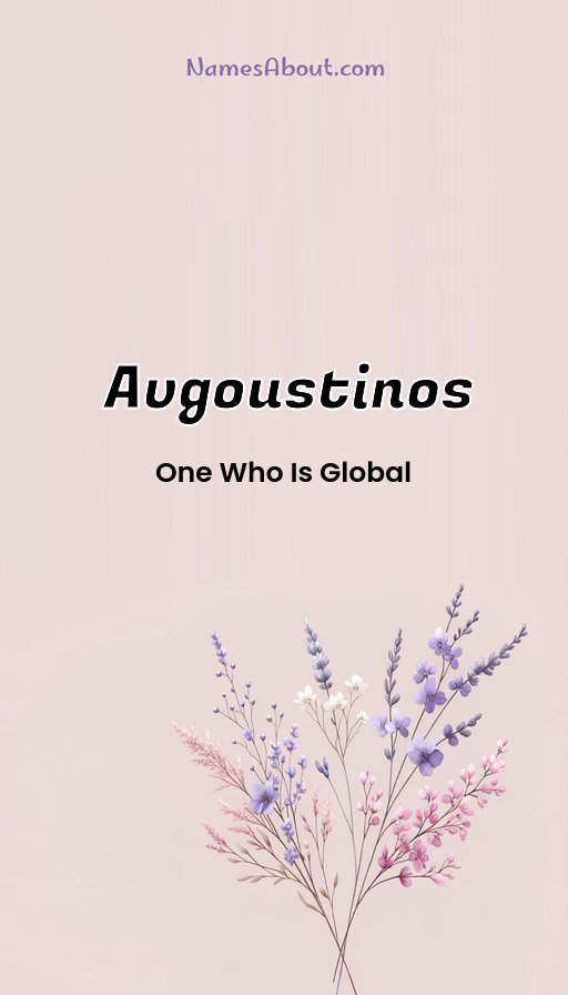 Meaning of Avgoustinos