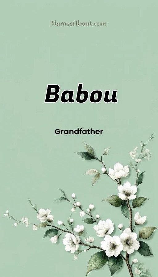 Meaning of Babou