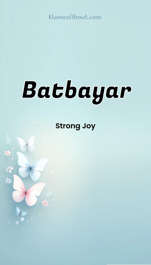 Meaning of Batbayar