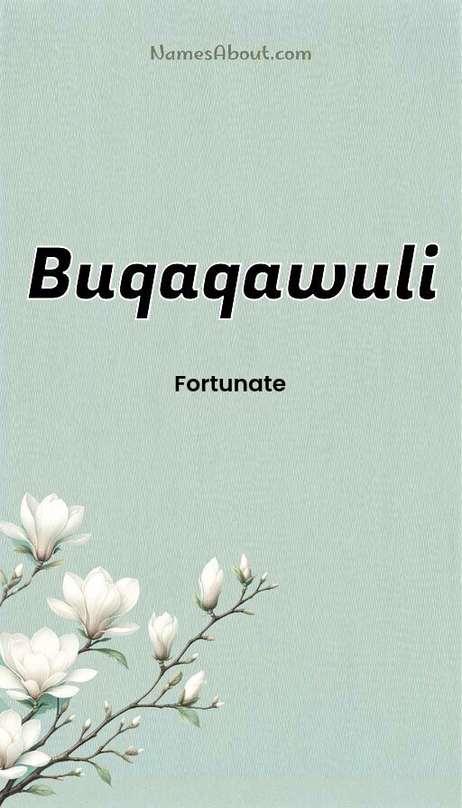 Meaning of Buqaqawuli
