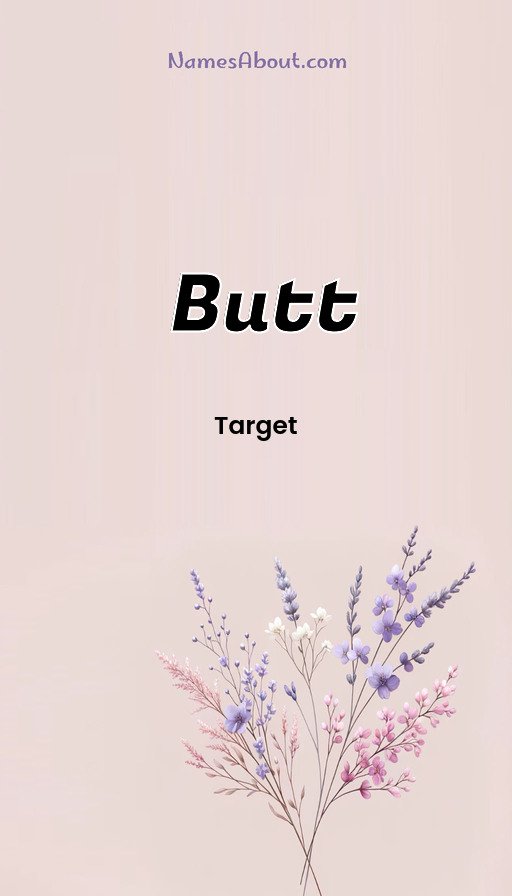 Meaning of Butt