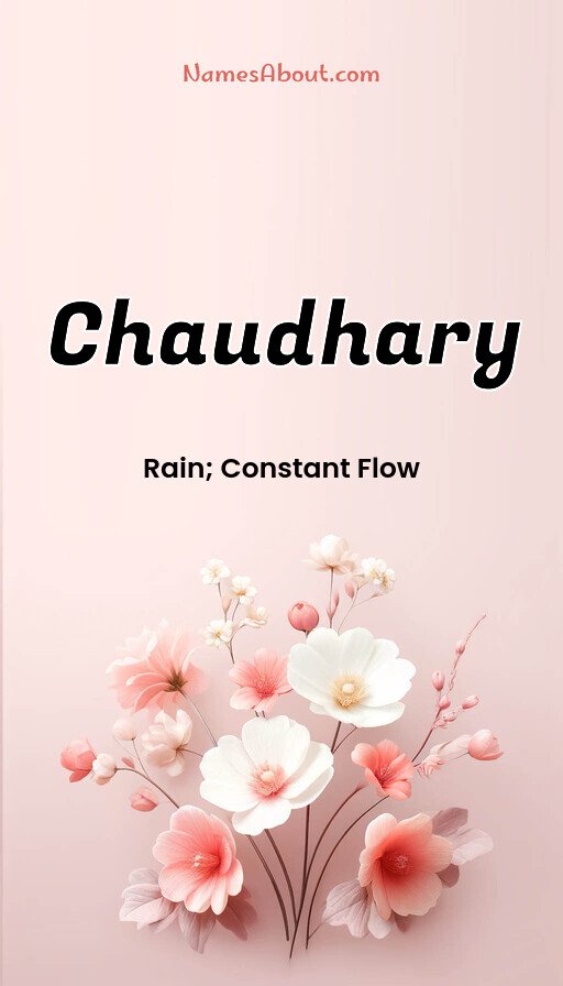 Meaning of Chaudhary