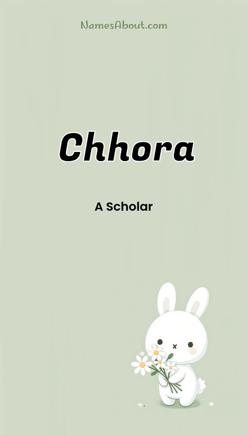 Meaning of Chhora