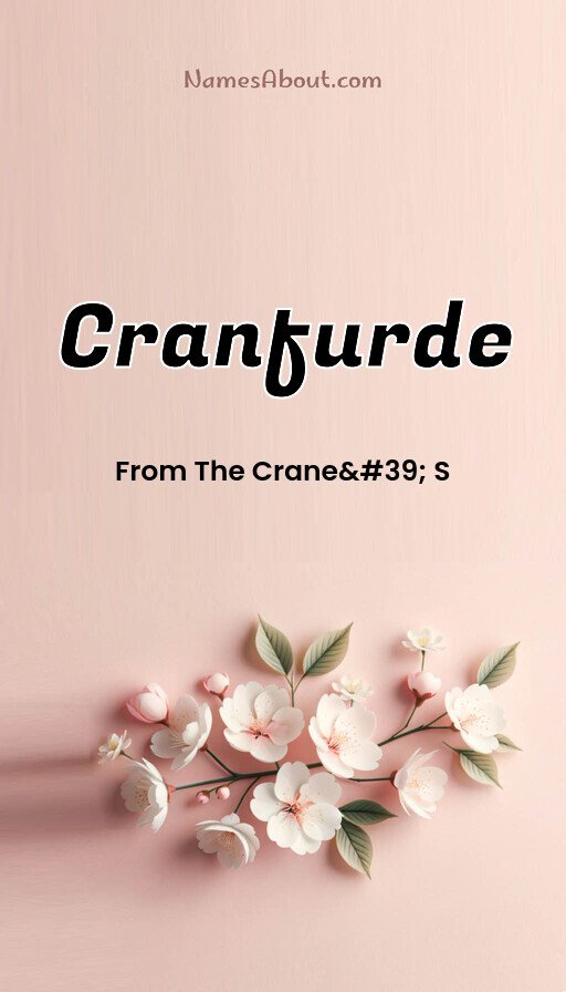 Meaning of Cranfurde