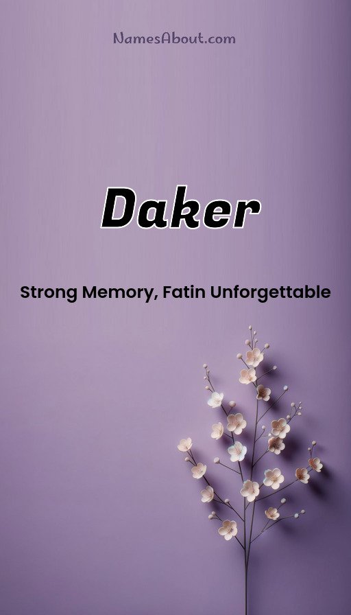 Meaning of Daker