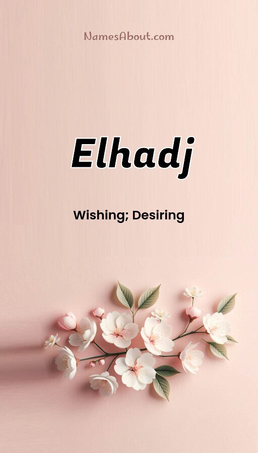 Meaning of Elhadj