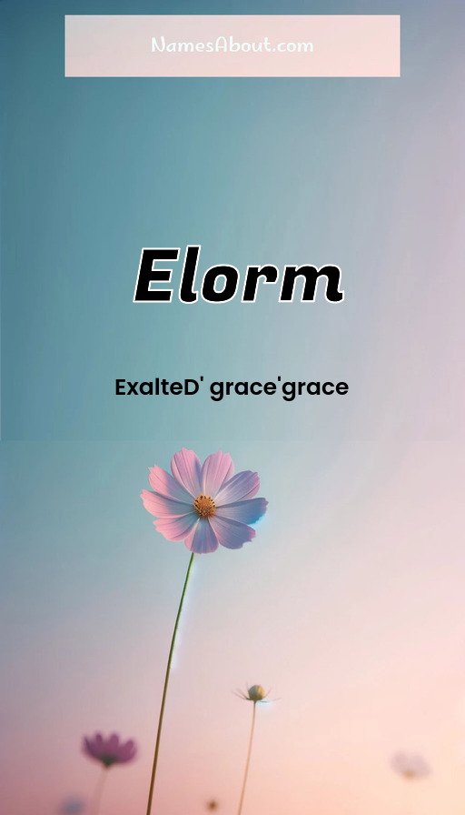 Meaning of Elorm