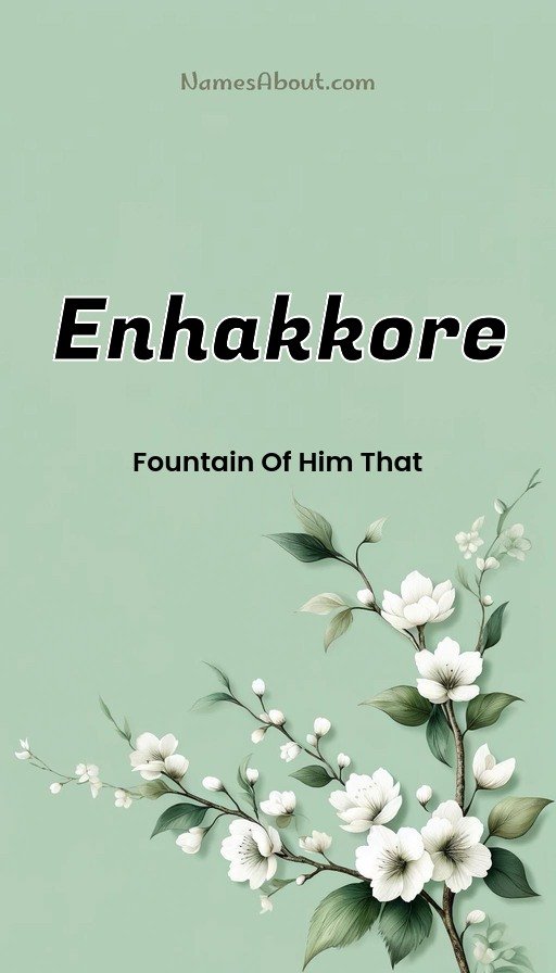 Meaning of Enhakkore