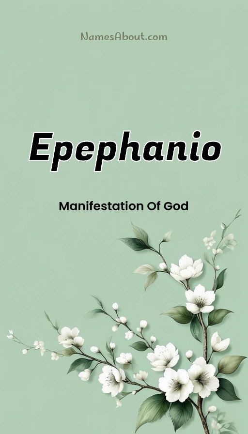 Meaning of Epephanio