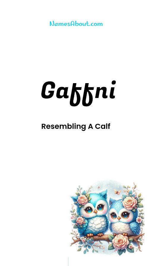 Meaning of Gaffni