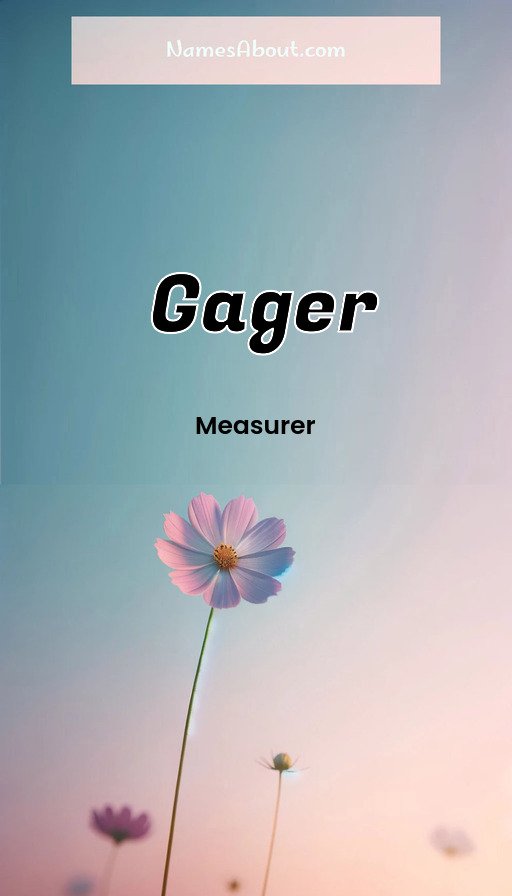 Meaning of Gager