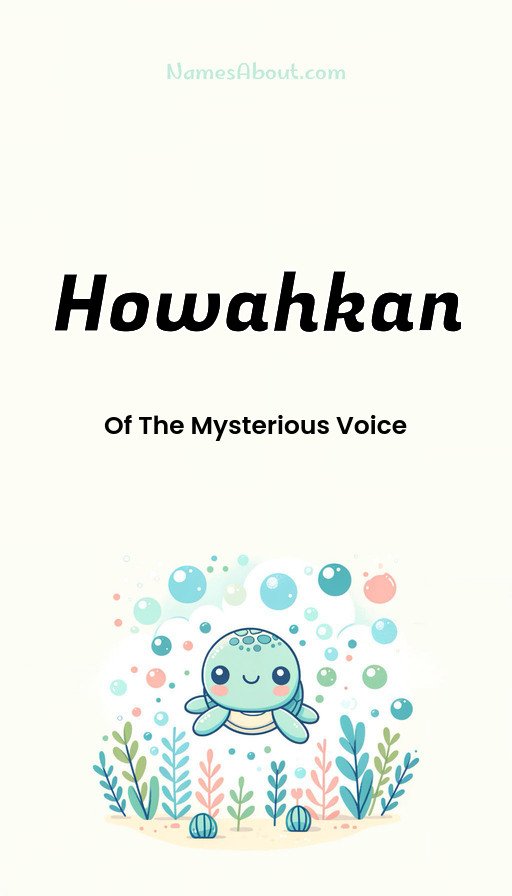 Meaning of Howahkan