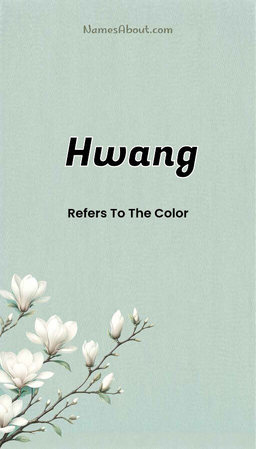 Meaning of Hwang
