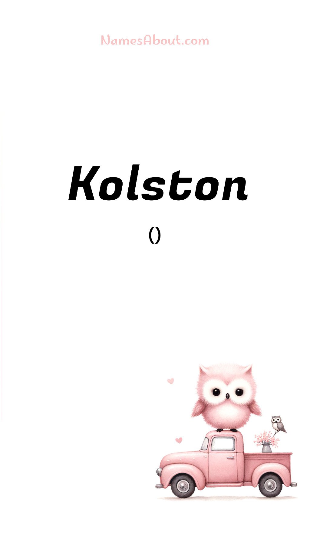 Kolston name and meaning