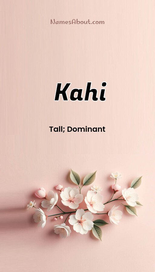 Meaning of Kahi