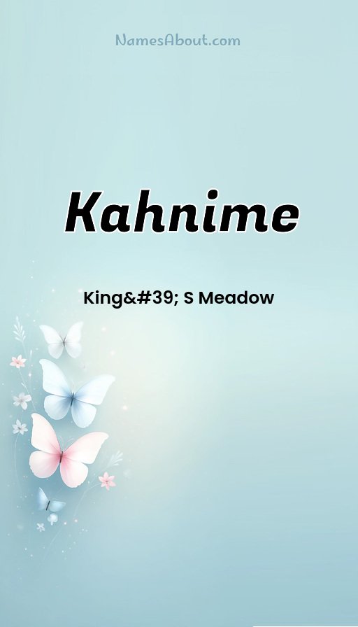 Meaning of Kahnime