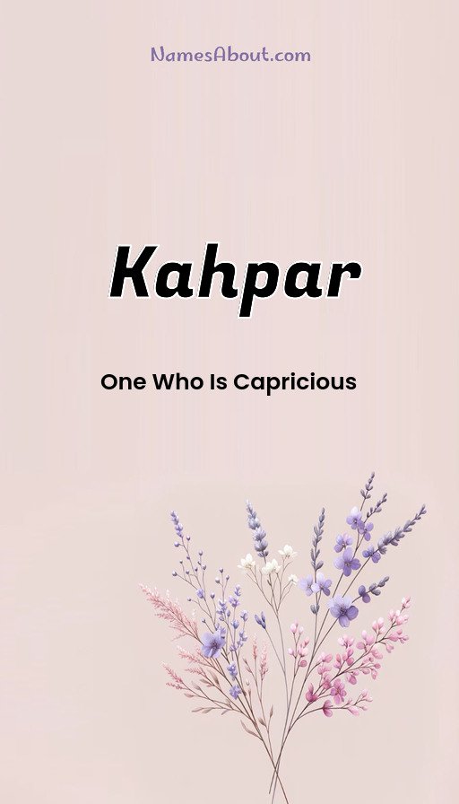 Meaning of Kahpar