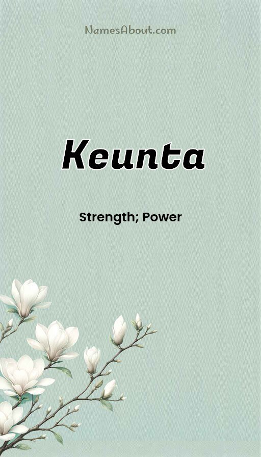 Meaning of Keunta