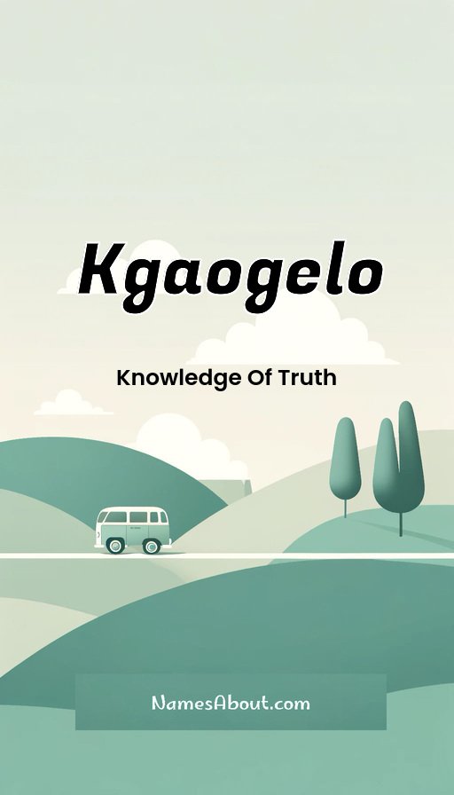 Meaning of Kgaogelo