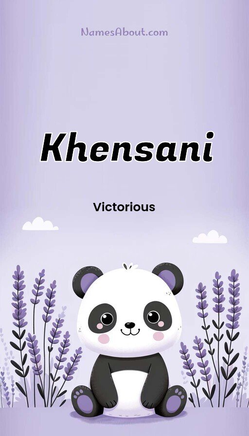 Meaning of Khensani